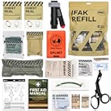 RHINO RESCUE IFAK Refill Kit 17Pcs with CAT Gen-7 Tourniquet, Emergency Tactical First Aid Kit Medical Supplies, IFAK Trauma Kit Combat Pack for Trauma Wound Care, Gunshot, Survival, Car & Camping