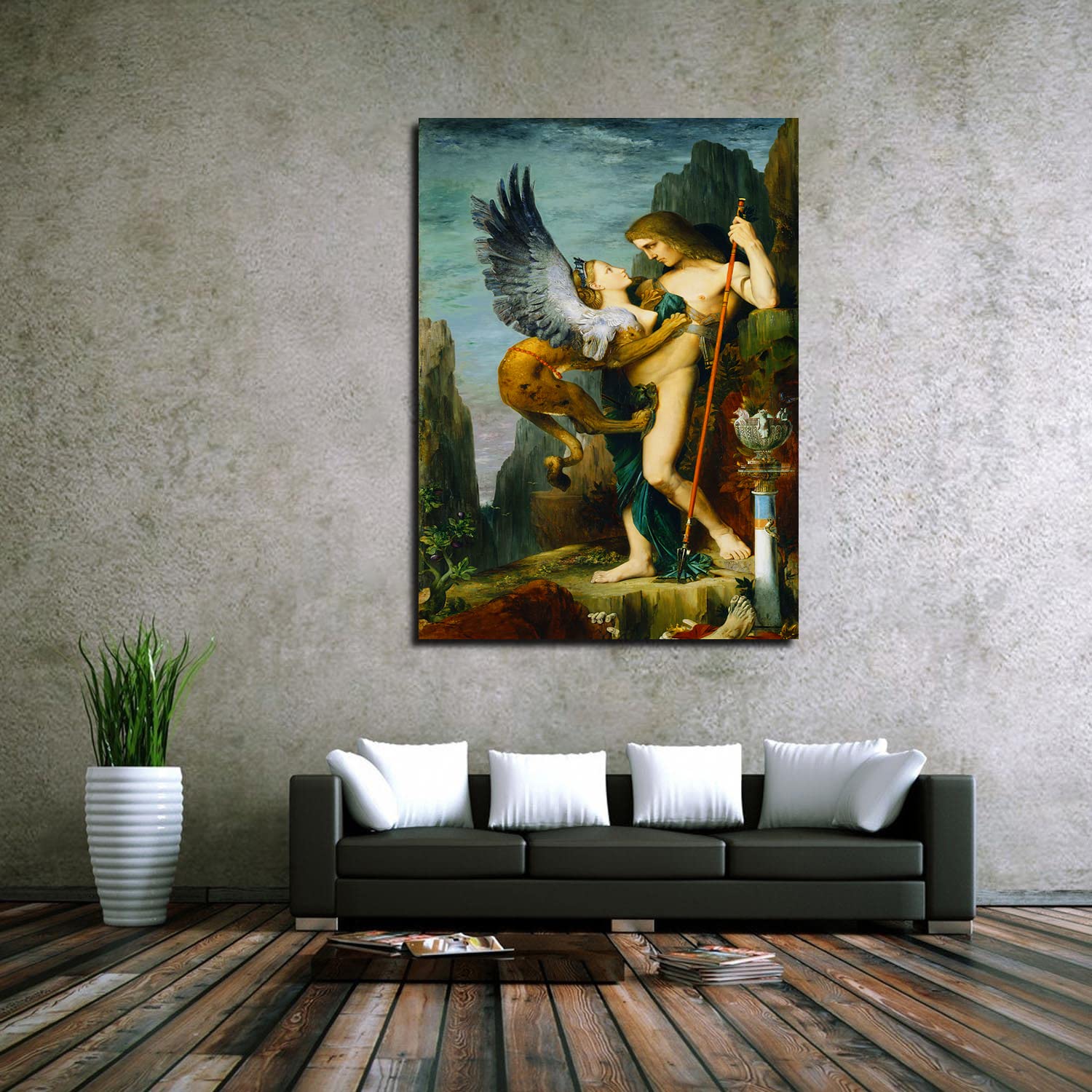 Amazon.com: BOHU ARTS Gustave Moreau Painting Art Print Oedipus