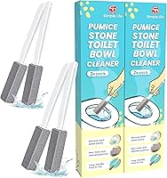 Vista 1 de Simple Life Pumice Stone Toilet Bowl Cleaner Toilet Pumice Stone with Extra Long Handle Scouring Stick for Toilet Cleaning, Stain Removal on