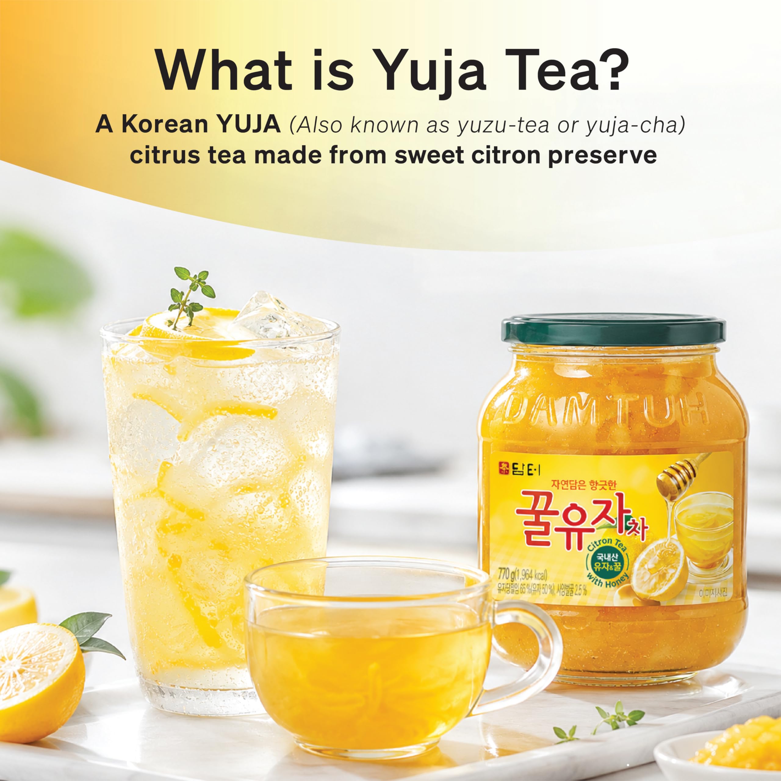 Amazon.com : Damtuh Honey Citron Tea, Korean Yuja/Yuzu Fruit