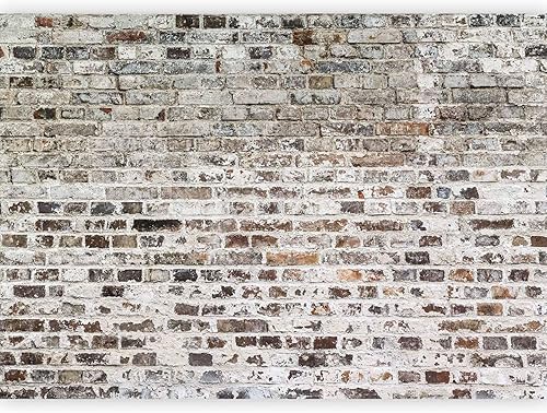 artgeist Mural de pared Ladrillos de imitación de 157 x 110 pulgadas, papel tapiz no tejido XXL, decoración de pared de vellón, impresión
