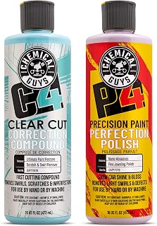 Chemical Guys C4 & P4 Correction Compound and Paint Polish Combo Pack (2-16 oz. Paint Correction Bottles)
