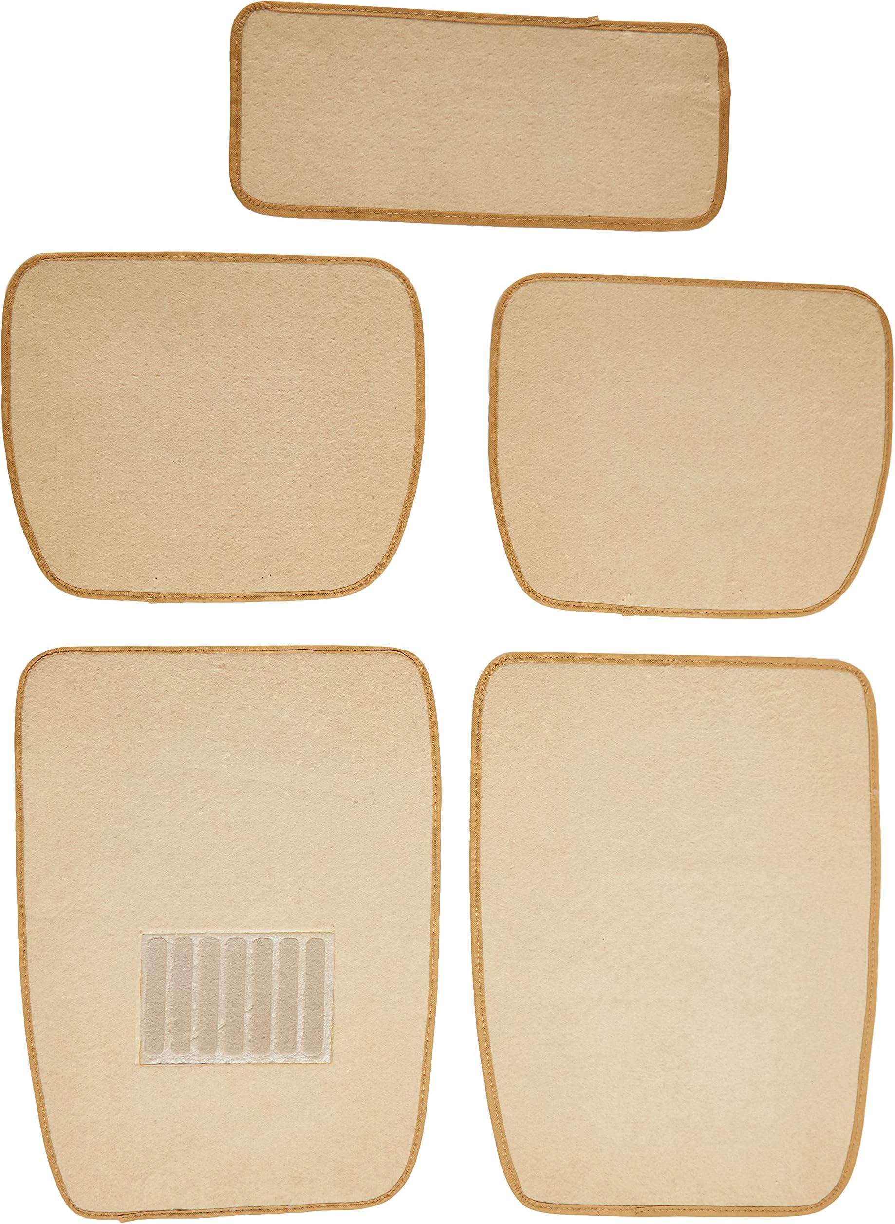 Vitaly Car Floor Mat (Beige, 5 Pieces)
