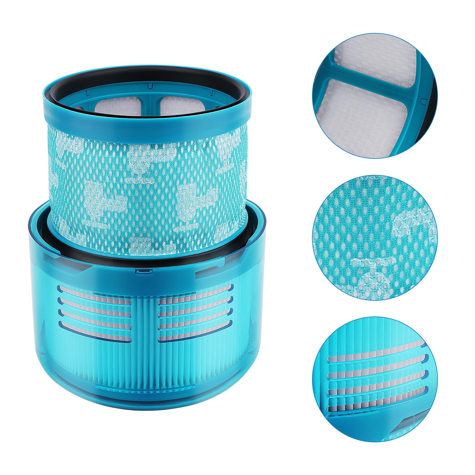 Paquete de 3 filtros Gen5 de repuesto compatibles con Dyson Gen5 Detect Absolute, Gen5 Outsize Absolute, Gen5 Detect aspiradora inalámbrica