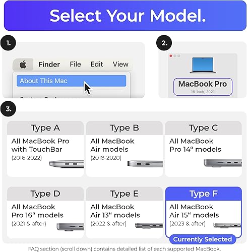 Miniatura 5 de Paquete de concentrador de estación de acoplamiento vertical  Compatible con Apple MacBook Air 15 (M2 2023) compatible con MagSafe  Incluye
