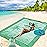 WIWIGO Beach Blanket Waterproof Sandproof Beach Mat 79 X 83/10\'x9\'for 2-8 Adults Quick Drying Outdoor Picnic Mat Beach Accessories for Travel, Camping, Hiking