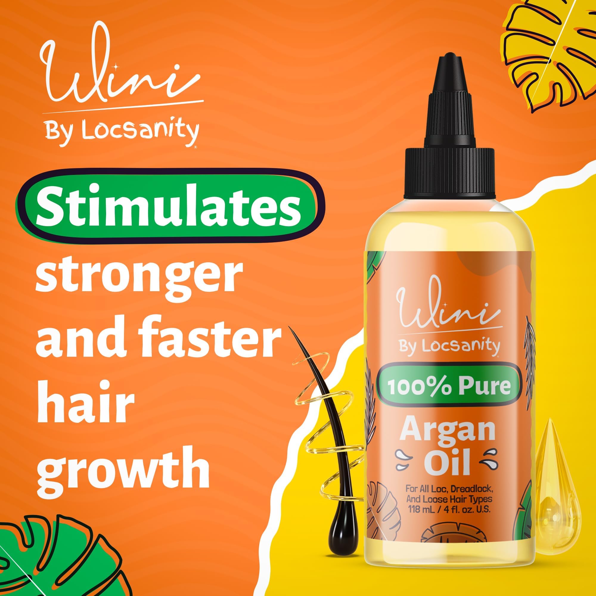 Amazon.com: Locsanity Wini Pure 100% Cold Pressed Organic Argan