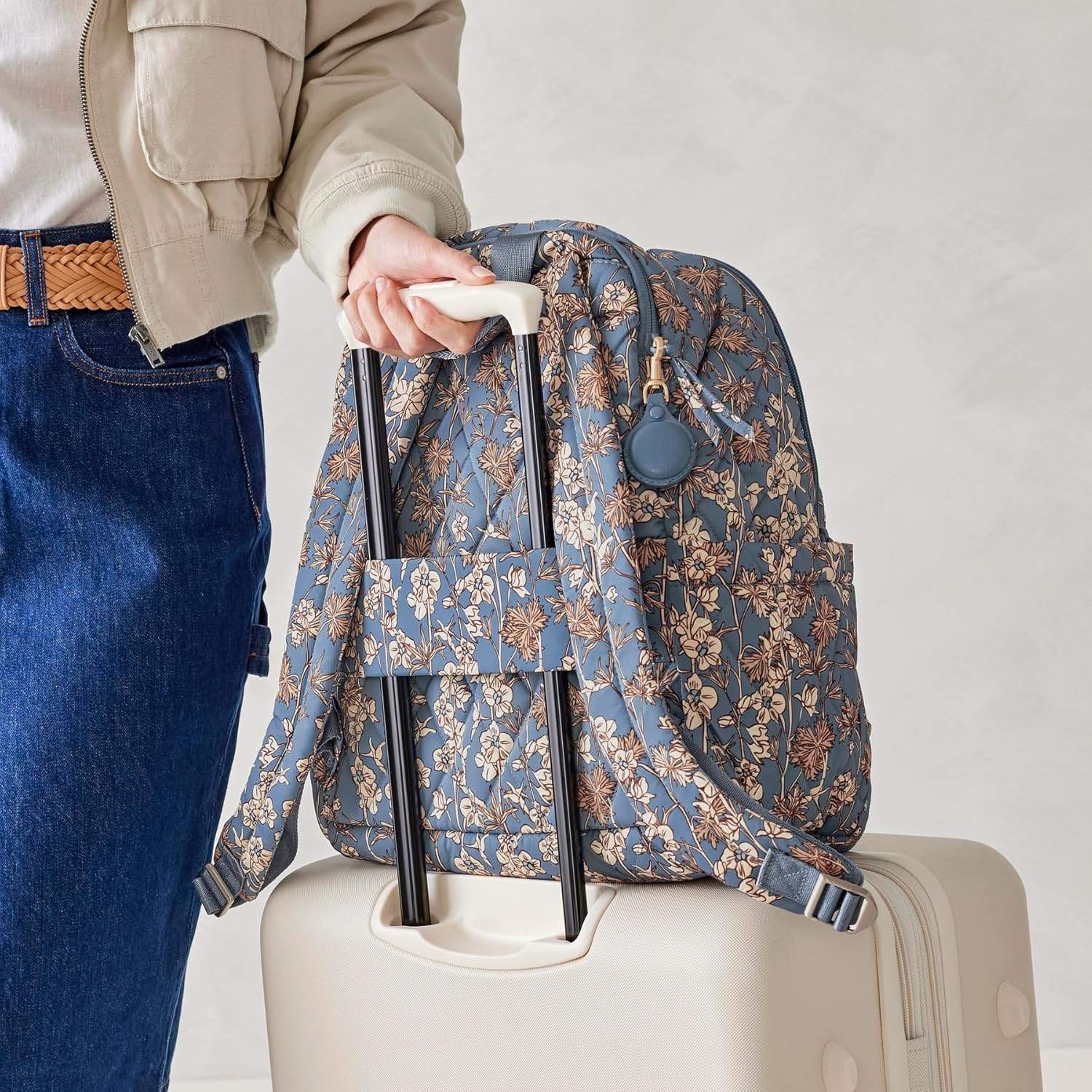 Vera Bradley Women's Bancroft Backpack - Performance Twill, Larkspur Delphinum, One Size - Image 9