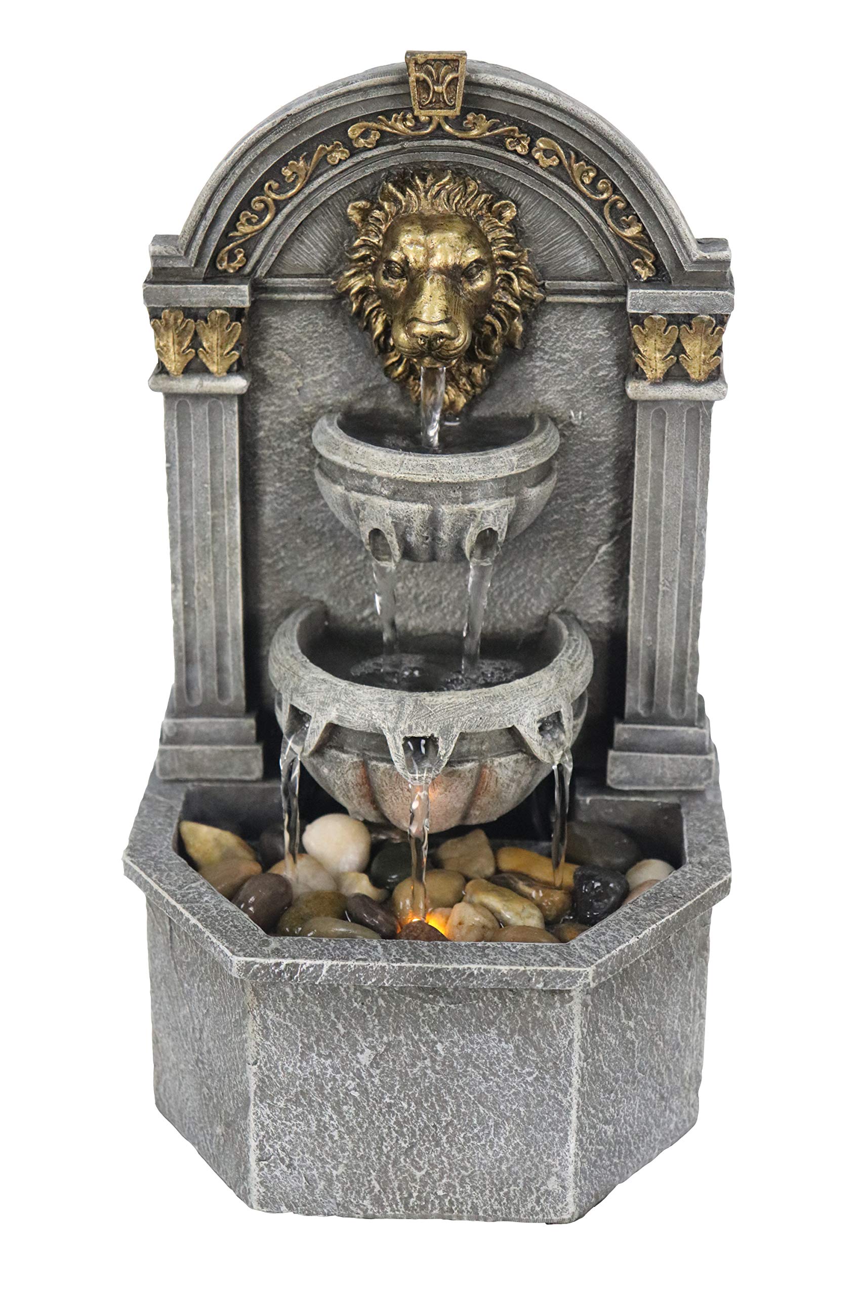 Buy Warm Garden Lion's Head Fountain Relaxation Fountain for Interior
