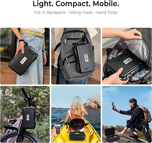 Miniatura 5 de Funda rígida Pocket 3 para DJI Osmo Pocket 3 Creator Combo, almacenamiento de viaje impermeable mejorado con interior preciso de EVA cortado CNC, se