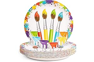 Art Party Plates - Ideal for Kids' Art Parties