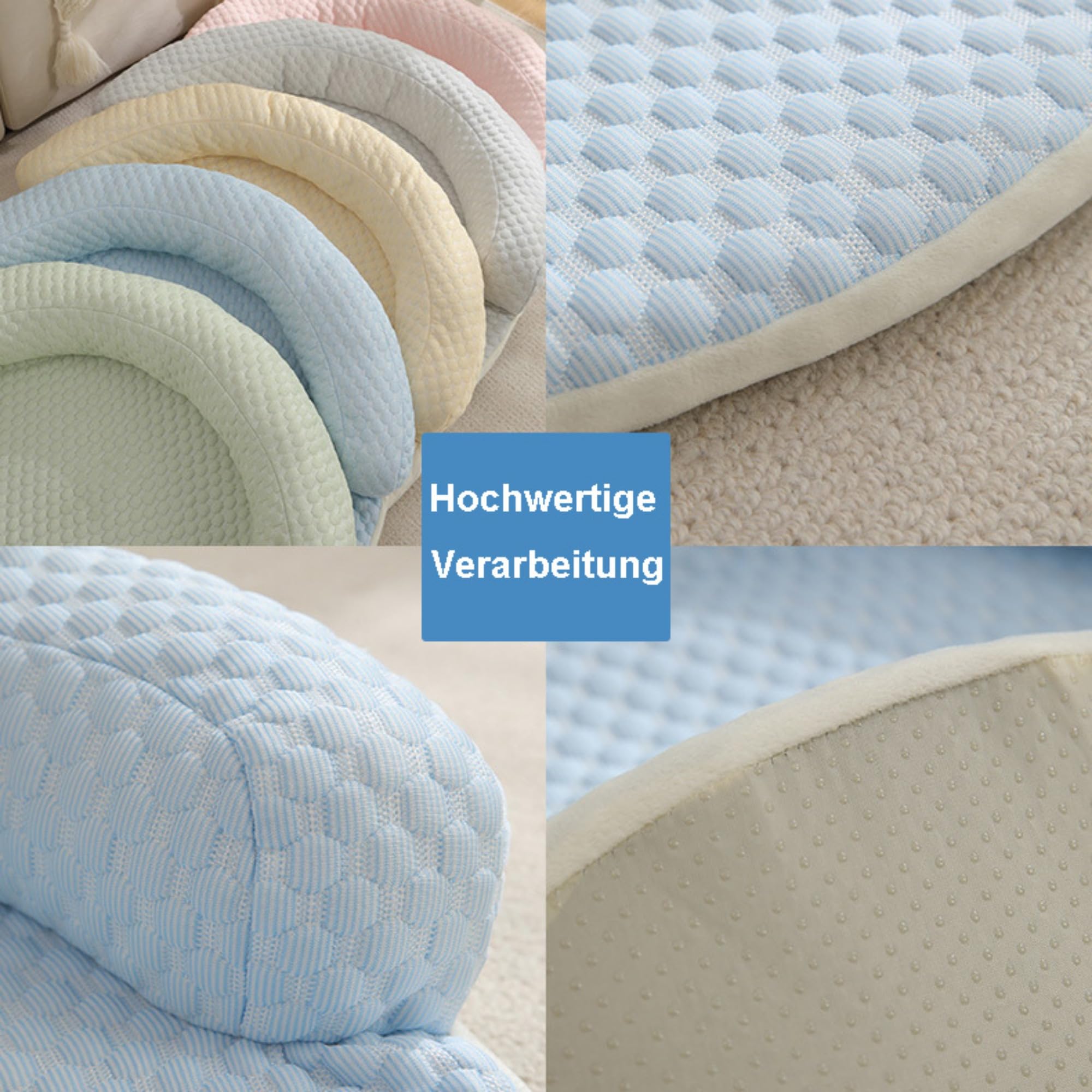 Kühlmatte Hunde Katzen, Selbstkühlend Hundedecke Kühlend, Kühldecke für Haustiere, Kühlmatte Bett für Zuhause im Sommer (Gelb,70 cm)
