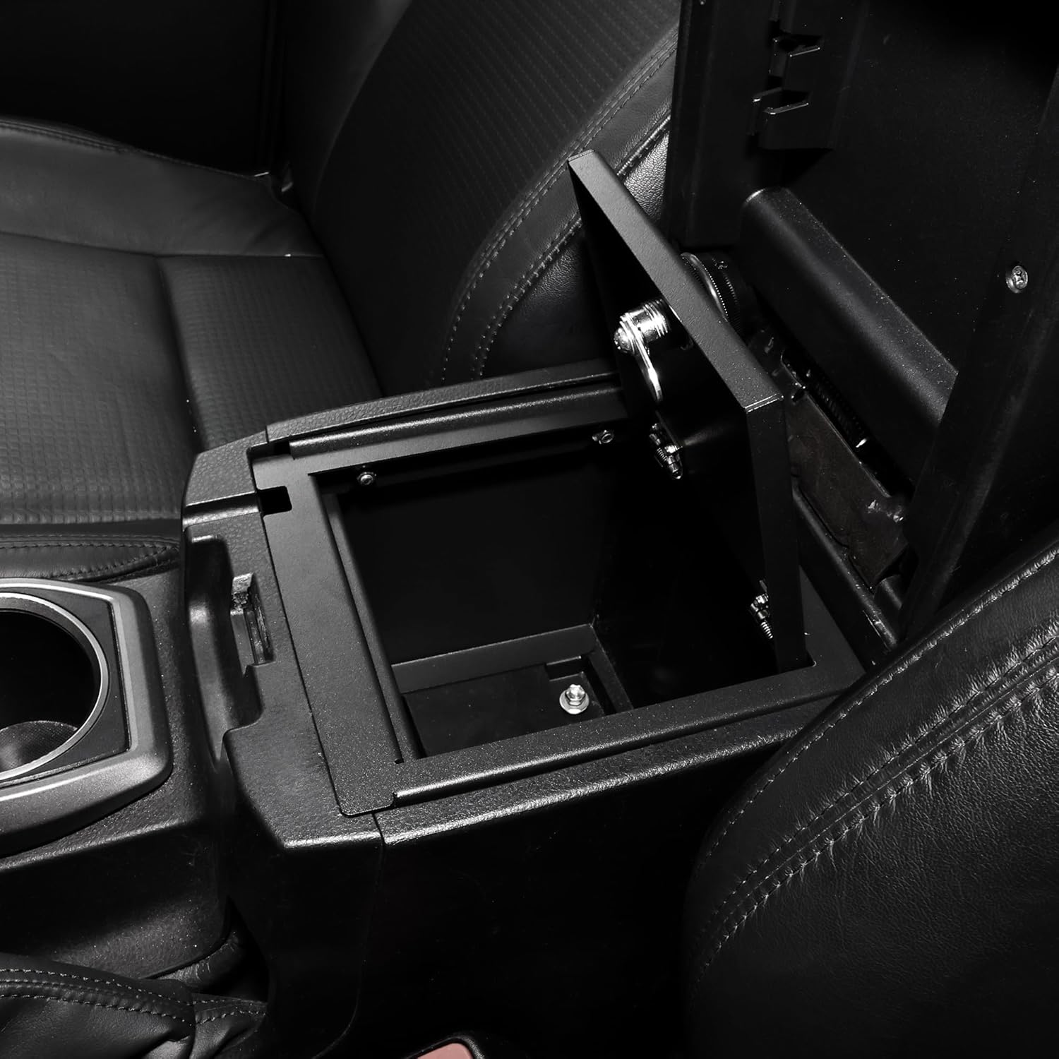 Center Console Organizer Gun Safe Lock Box Compatible with 2016-2023 Toyota Tacoma 3rd Gen Accessories, Console Vault Armrest Security Storage LockBox, 3-Digit Combination Lock