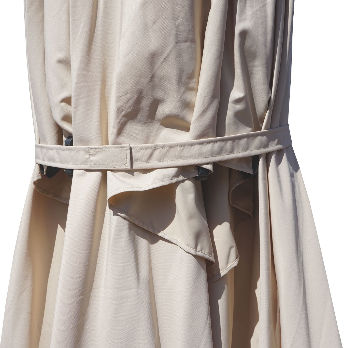 Mendler Gastronomie-Luxus-Sonnenschirm HWC-D20 5x5m - creme | XXL-Schirm, Marktschirm, (Ø7,2m), Polyester/Alu, 90kg