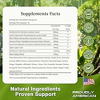 Vista 2 de Gotas de berberina con canela de Ceilán - Suplemento líquido a base de hierbas con melón amargo, pasiflor, gimnasia, cromo y resveratrol - Mezcla