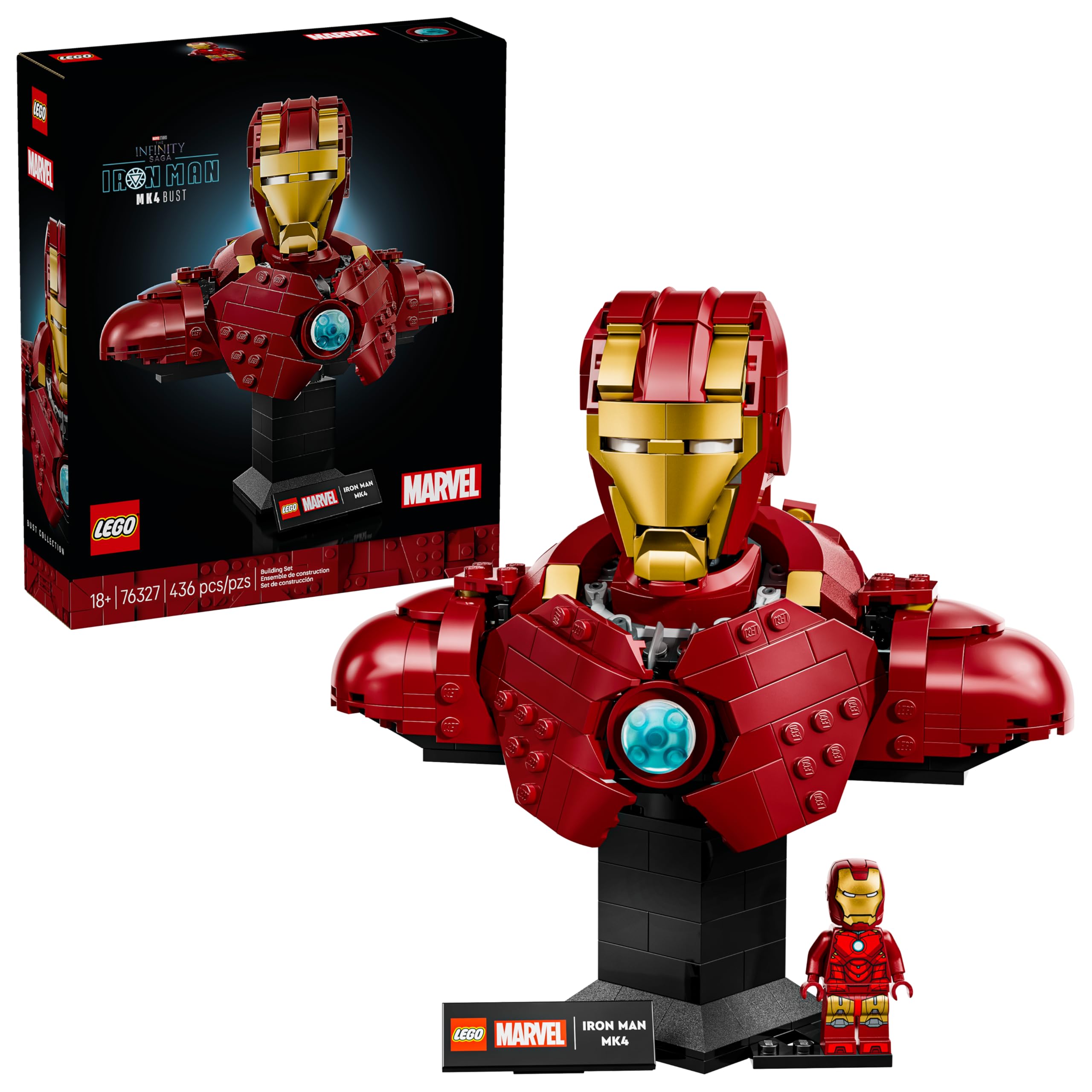ひでぼの LEGO Super Heroes Marvel Busto do Homem de Ferro MK4 76327