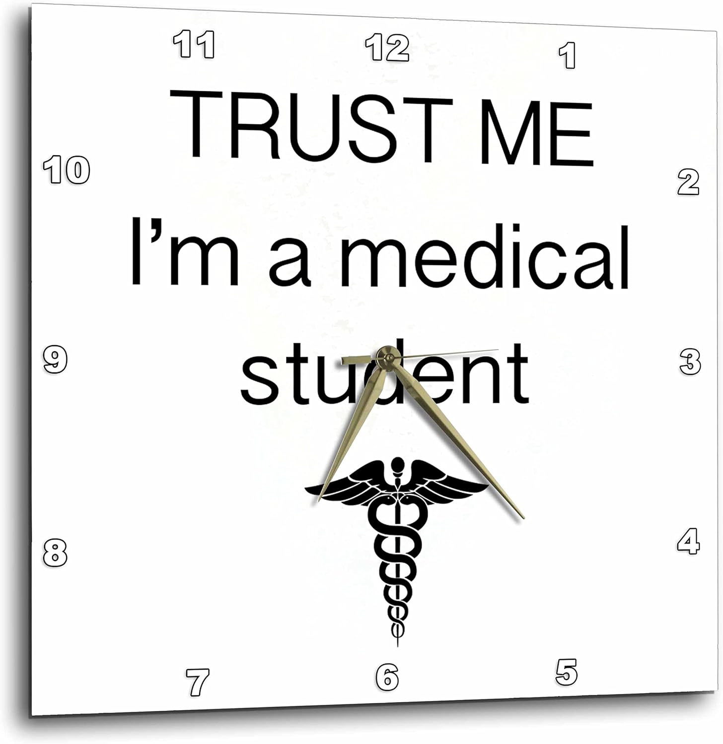 3dRose Trust me I’m a Medical Student-Wall Clock, 15-inch (DPP_110017_3)
