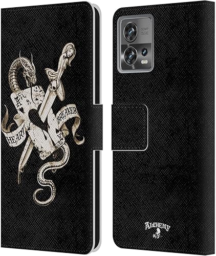 Miniatura 8 de Head Case Designs Officially Licensed Alchemy Gothic Mjolnir Hammer Illustration Leather Book Wallet Case Cover Compatible with Motorola Moto Edge
