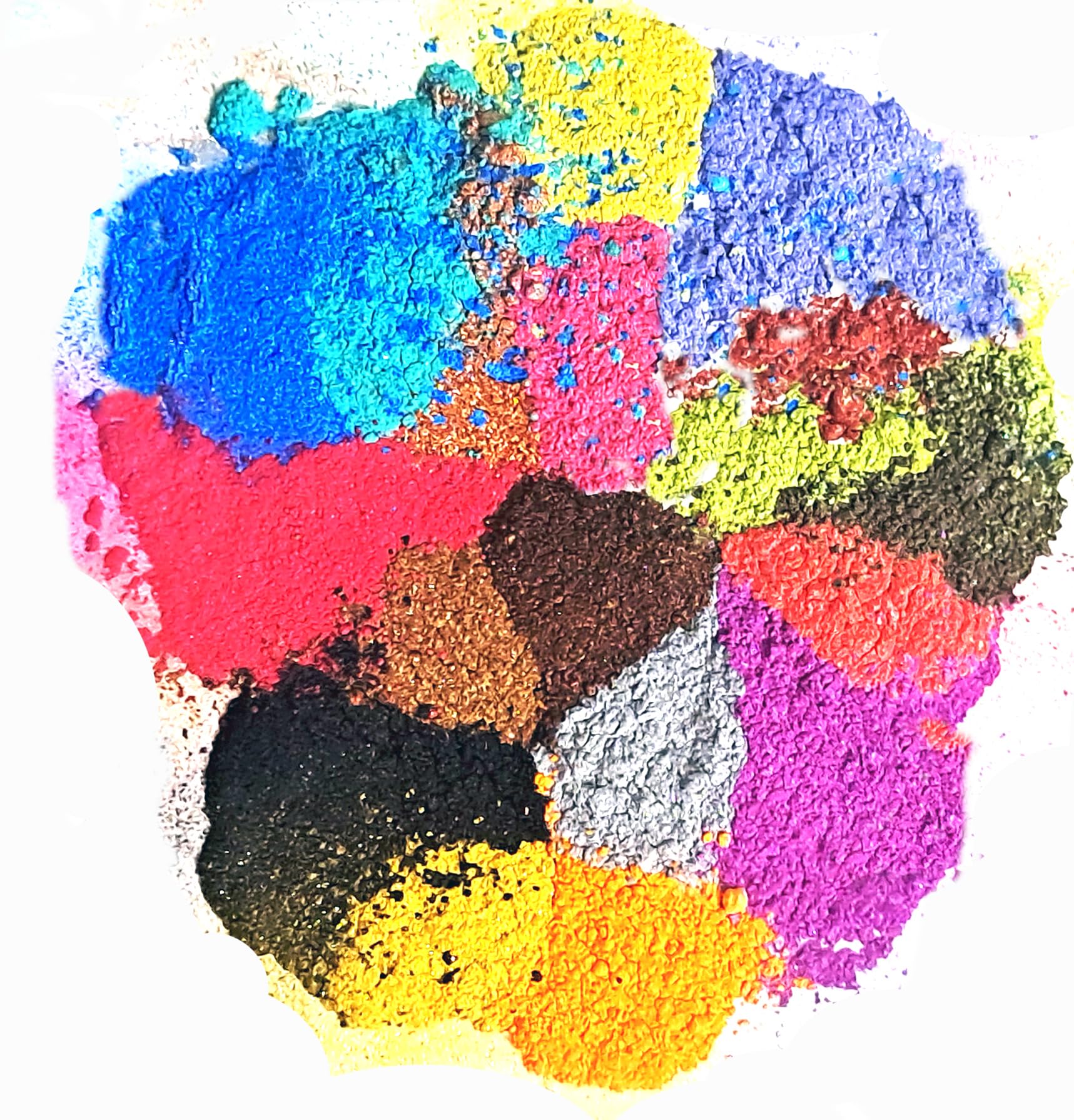 Tolaram Rangwala Multipurpose Mica Powder Pigment | 24 Vibrant Colours for Candle Making, Resin Art, Crafts & DIY Jewelry | Colour Set Kit 1