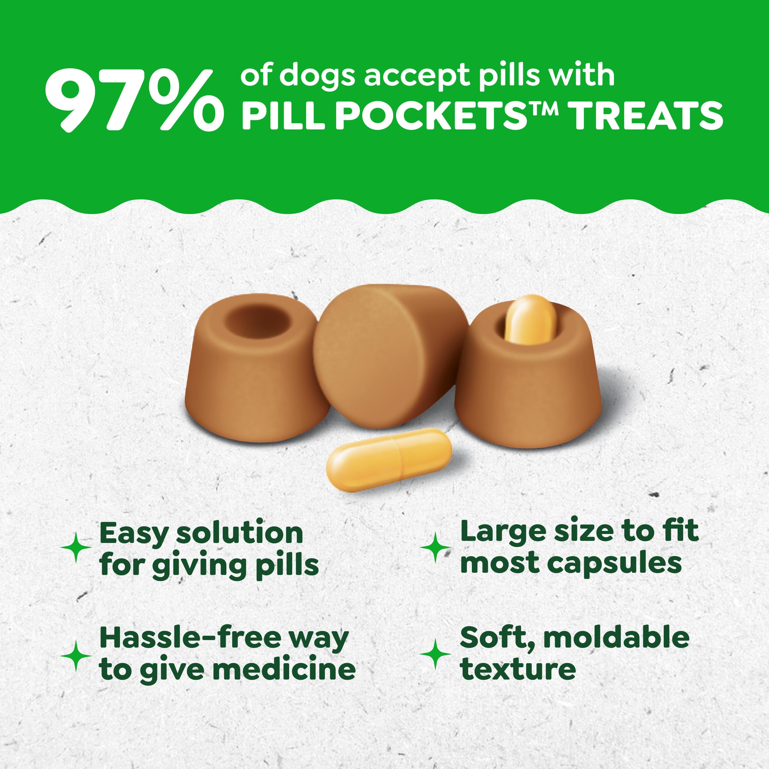 Greenies Pill Pockets mit echten Peanut Butter Leckerlis für Hunde