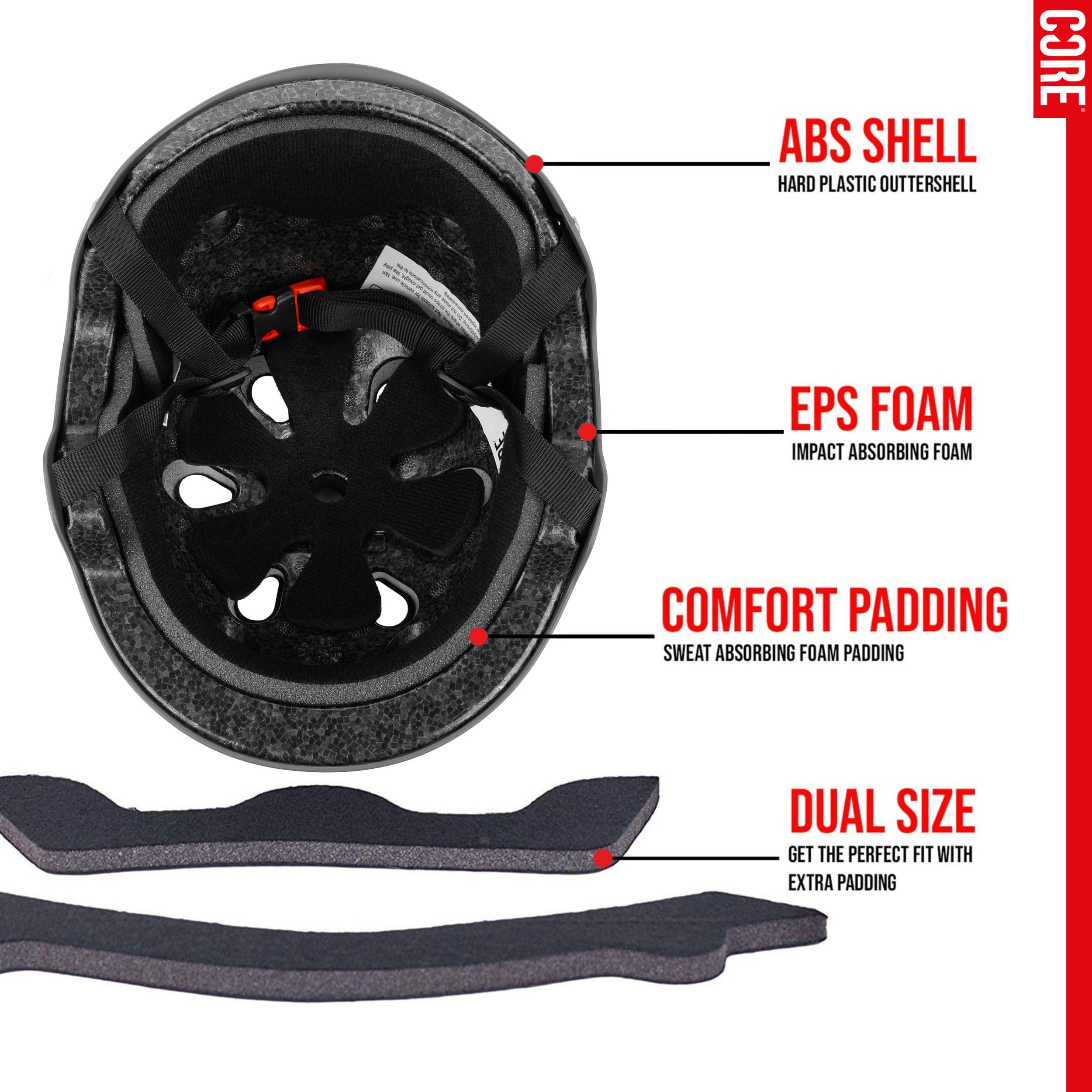 CORE Basic Casque Gris XS-S