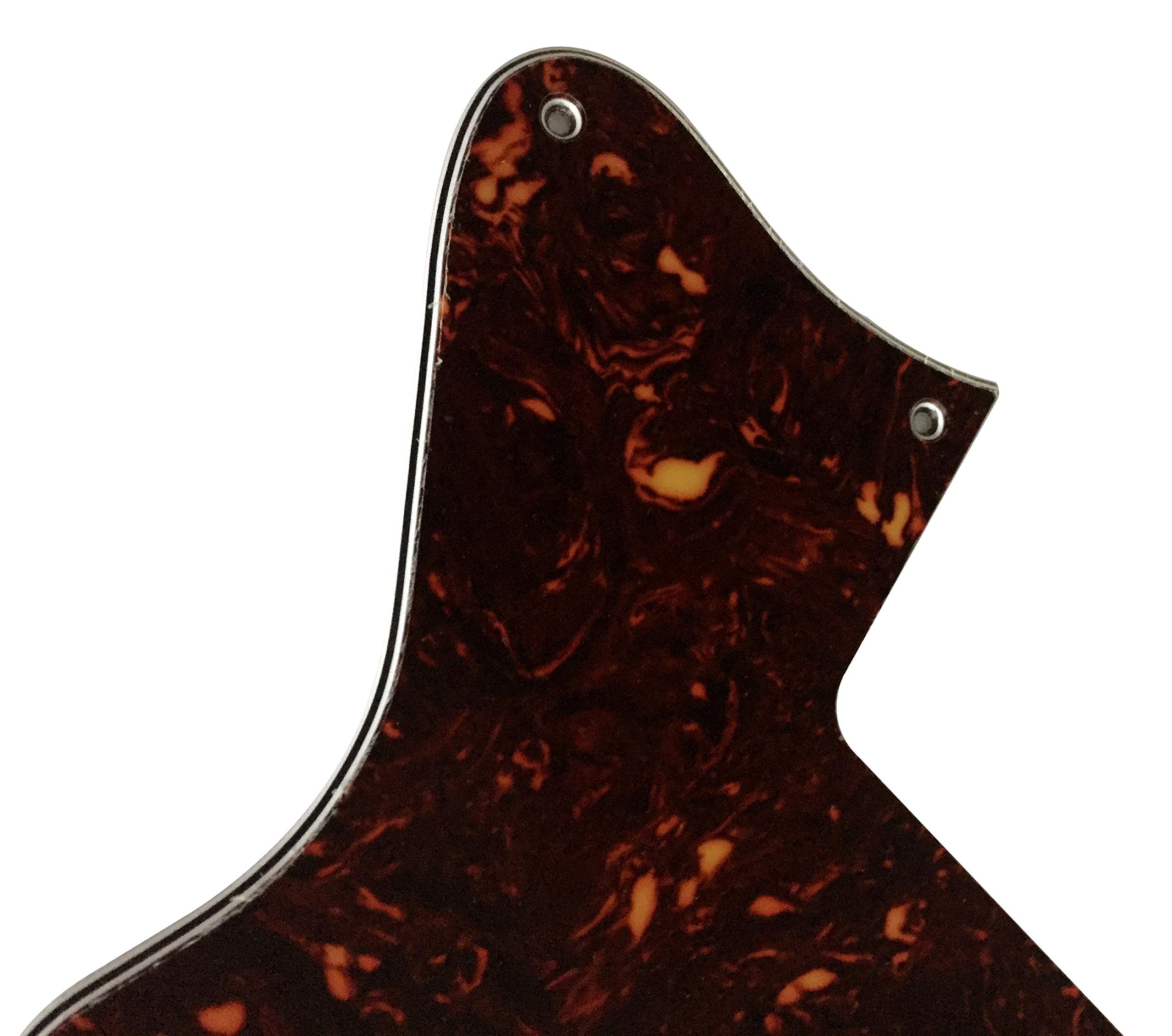 Electric Guitar Pickguard for Les Paul Special Double Cut Style (4 Ply Brown Tortoise)