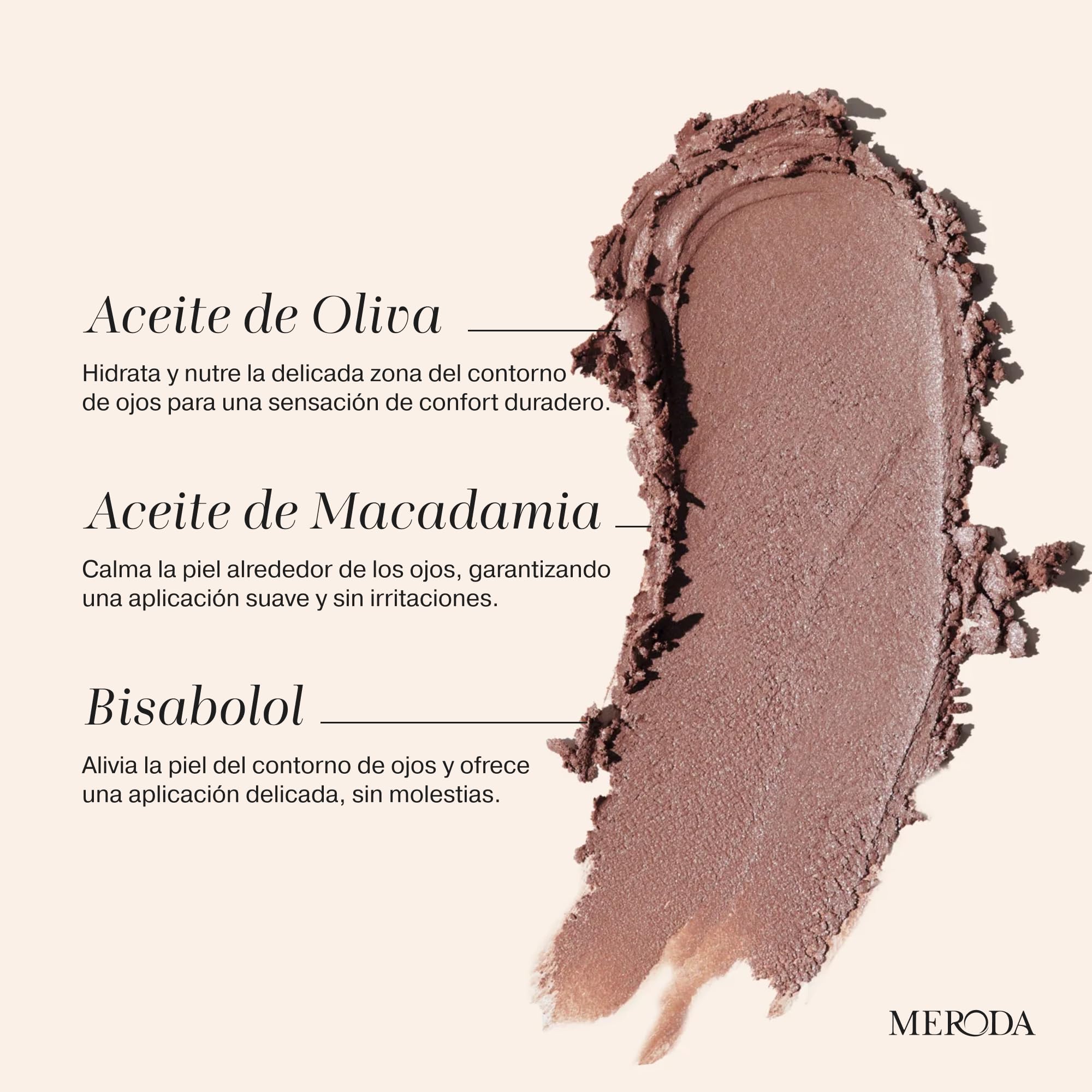 MERODA® Sombra de Ojos en Stick [ANTI MANCHAS] - Sombra en Barra de Larga Duración - Sombra Cremosa para Todo Tipo de Piel - Stick para Ojos Cansados - Barra Iluminadora Ojos (Malva)