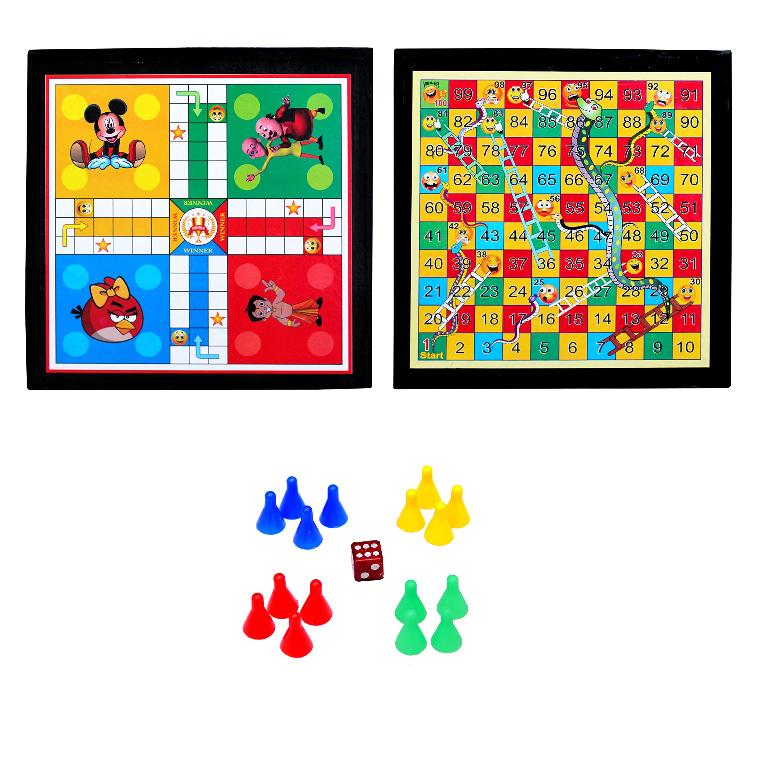 DAYSTAR Wooden Ludo Board Game Snake Ladder with Dice & Coin Set (12 in)(Combo of 2) (B09B7DQS93) Amazon Price History, Amazon Price Tracker