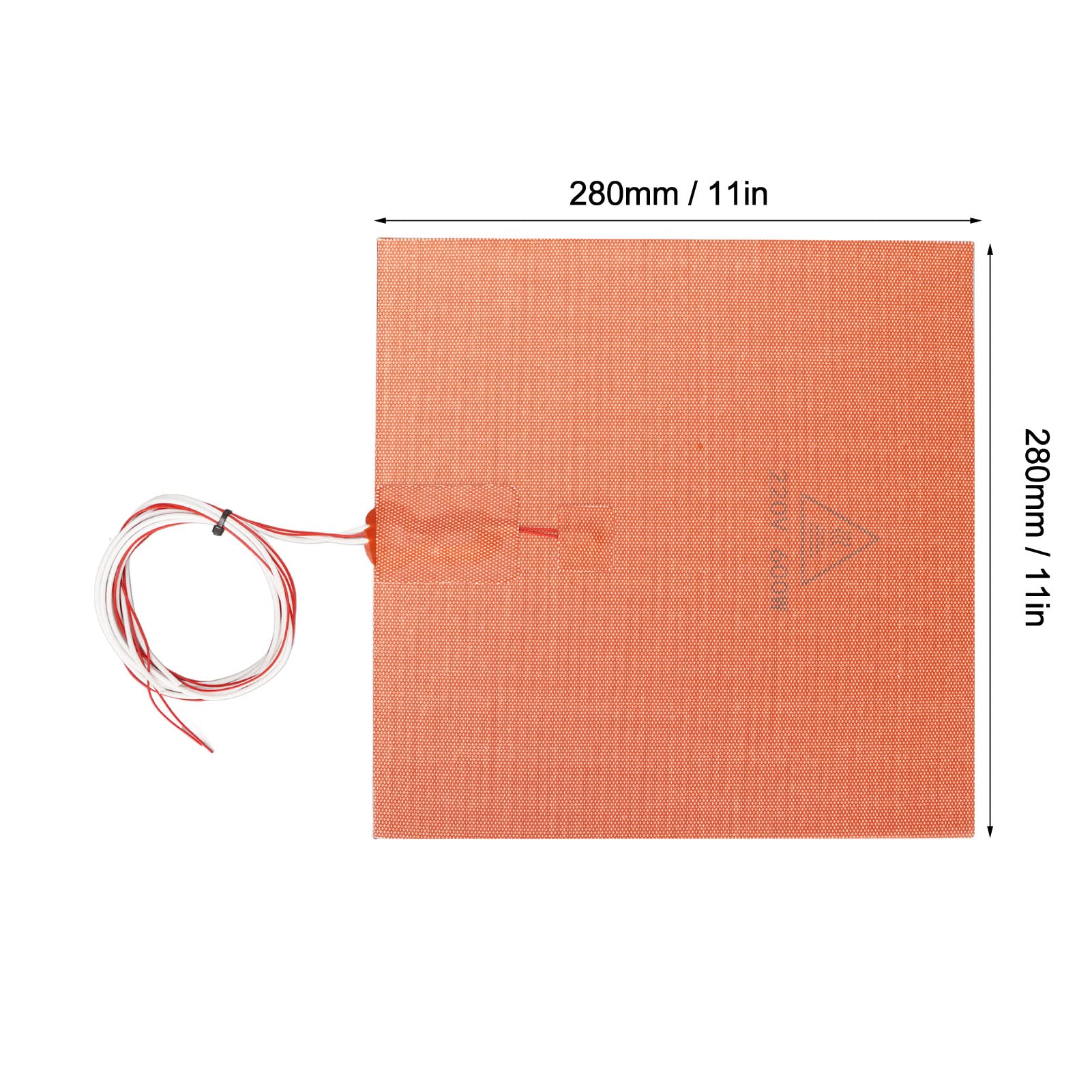 Almohadilla Térmica de Alta Temperatura, 220V 600w Cama Caliente de Silicona Accesorios de Impresora 3D Almohadilla Térmica de Silicona 280x280mm