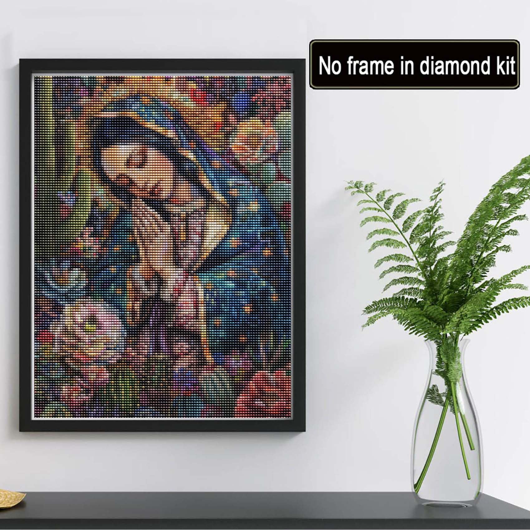 Reofrey Kit Diamond Painting Geisha 5D - 30x40 Cm - Trapano Pieno Per Adulti E Decorazione Parete