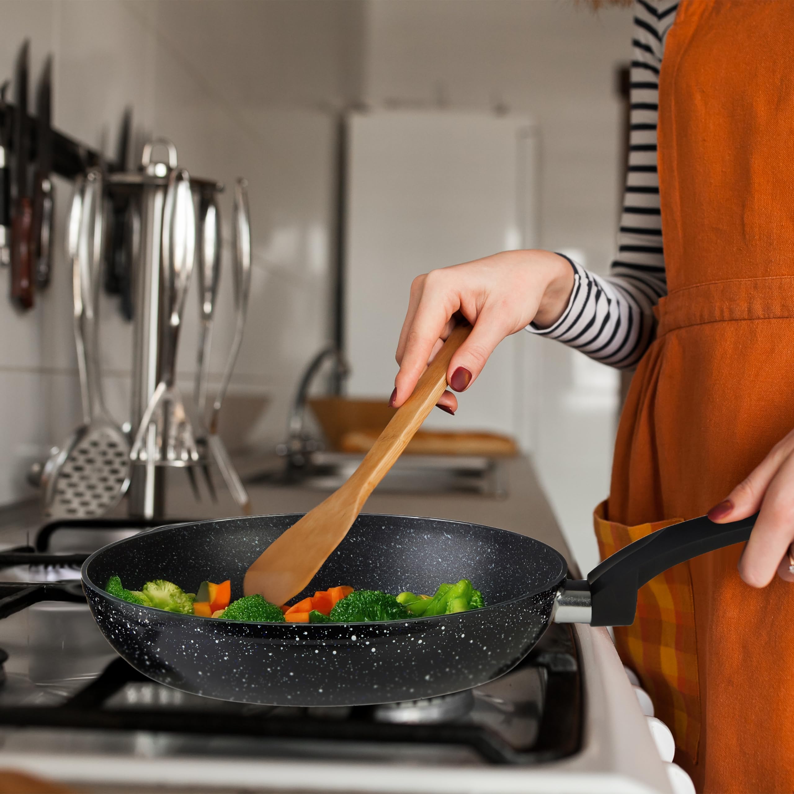 Amazon.com: Premier Housewares Stoneflam Frying Pan, Non-Stick
