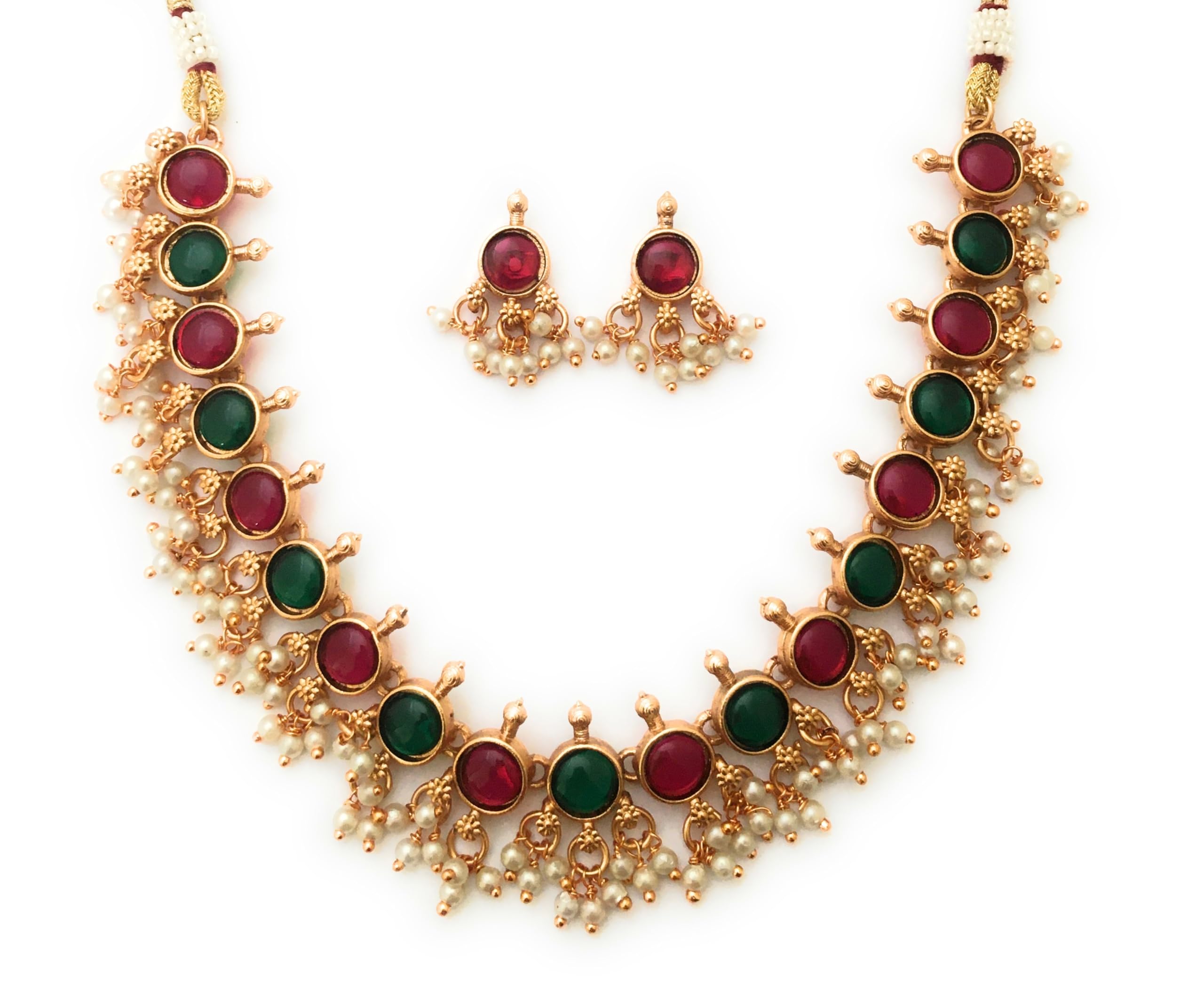 See full amazon price history chart for Sasitrends Traditional Matt Gold Plated Temple Necklace Jewellery set for Women and Girls Sasitrends Traditional Matt Gold Plated Temple Necklace Jewellery set for Women and Girls (B0CKXM2QMF) Amazon Price History, Amazon Price Tracker