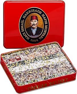 Hafiz Mustafa 1864 Istanbul, Turkish Delight, Dessert Snacks, Pistachio, Hazelnut, Walnut, Fig, Orange, Pomegranate, Kiwi, Honey, Milk - Turkish Sweets Tray Gift Ideas for Birthday, Christmas