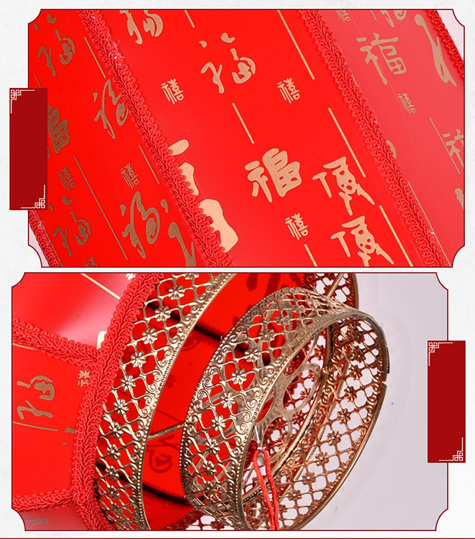 faroles, Faroles Rojos Decorativos for Interiores(Magic Cloud,60#2pcs)