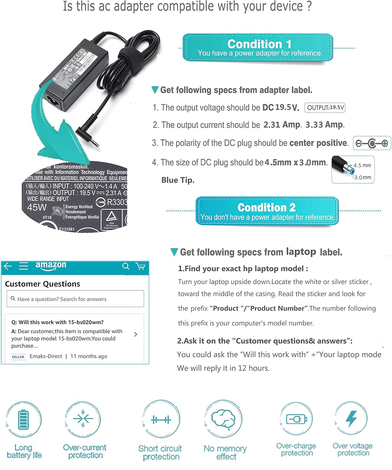 Guide to check AC adapter and laptop compatibility
