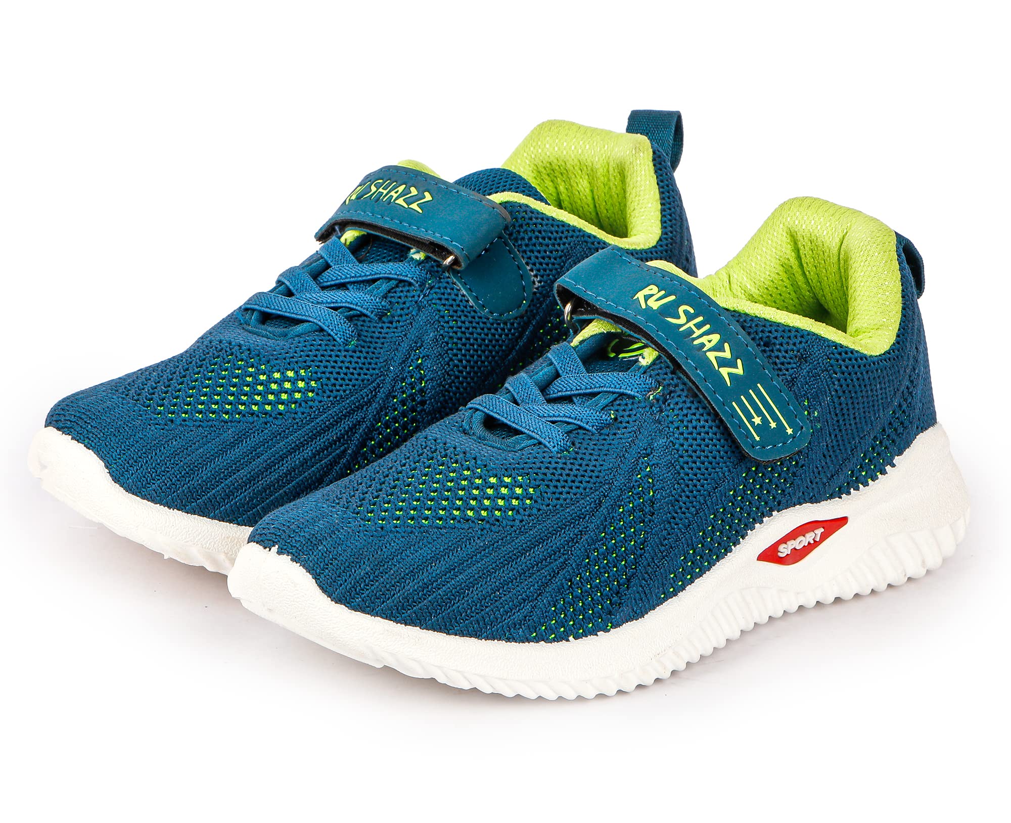 RU SHAZZ Casual Shoes for Kids Boys & Girls Sporty Design Slip-On Light Weight Sneakers for Children-Model-Trendy,Size-1,Teal Blue (B0C43MDYQ8) Amazon Price History, Amazon Price Tracker