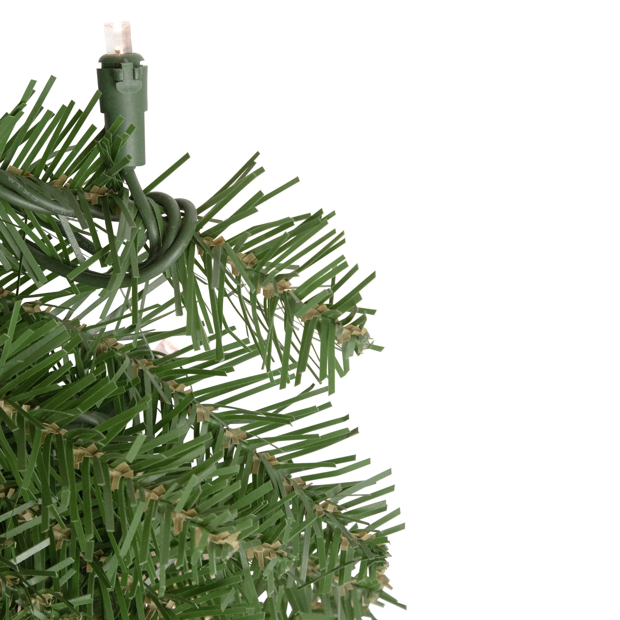 Northlight Pre-Lit Rockwood Pine Artificial Christmas Wreath - 36