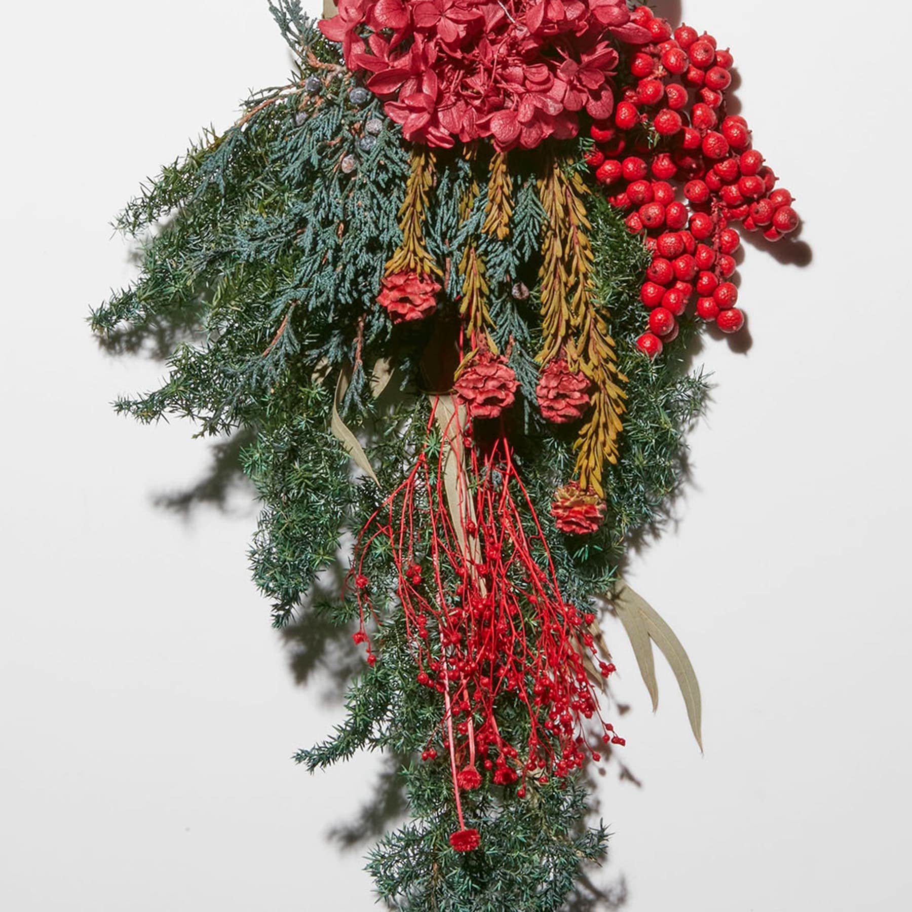 Amazon｜ボタニカルスワッグ L (レッド/約W250~280mm× H400～450mm