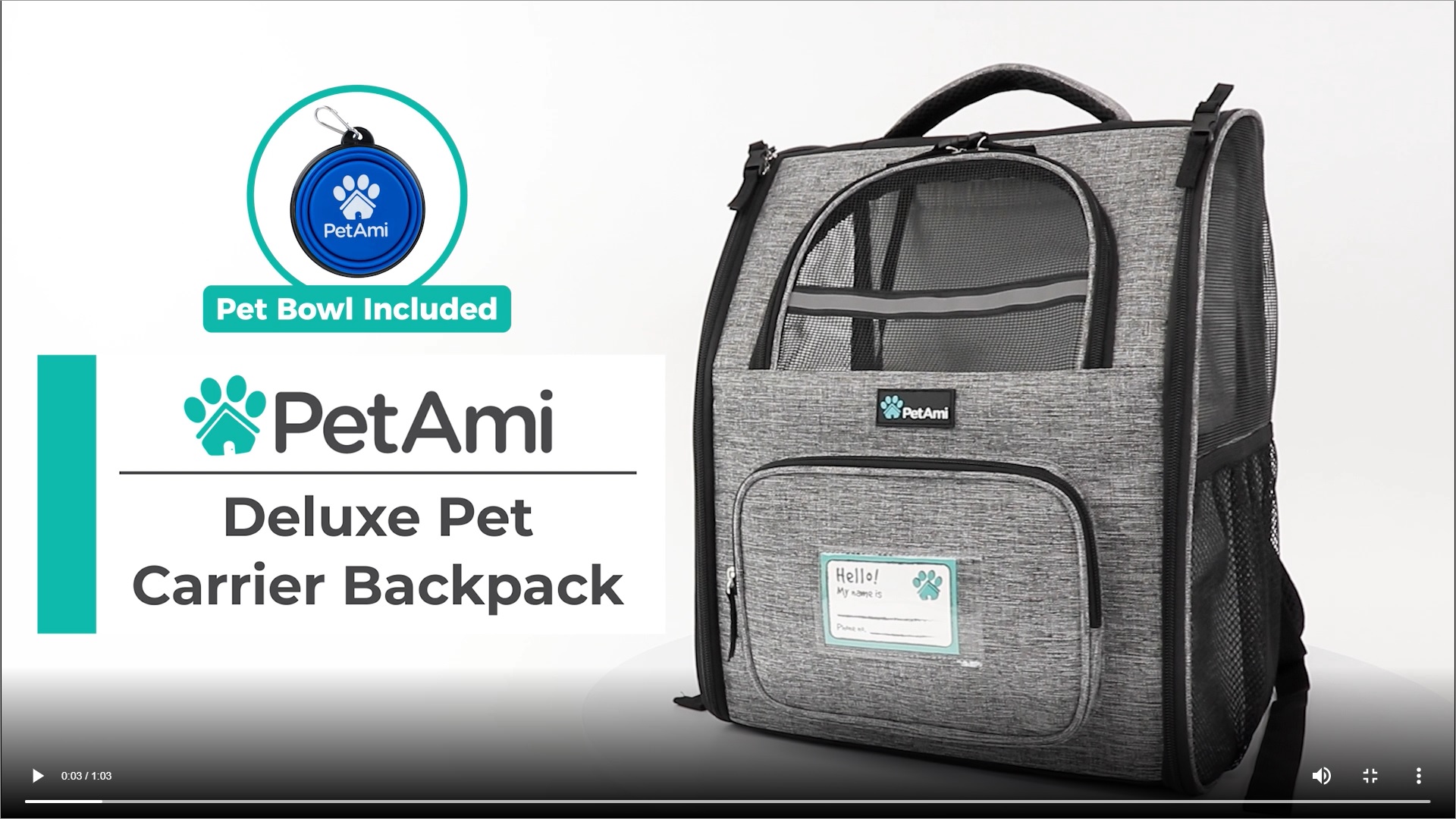PetAmi Deluxe Pet Carrier Backpack for Small Cats and Dogs, Puppies | Ventilated Design, Two-Sided Entry, Safety… - Image 8