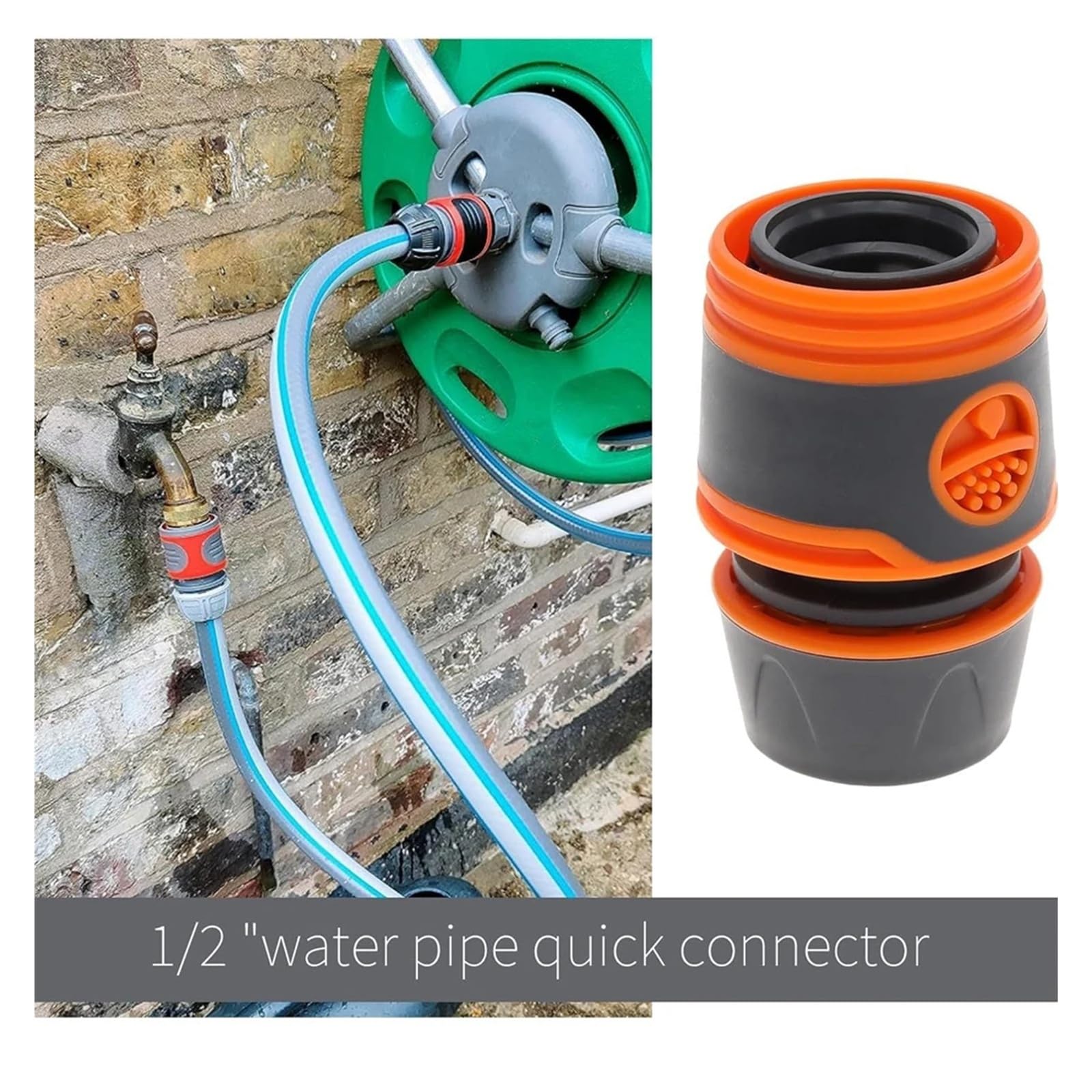 Genérico Conector rápido Manguera jardín Adaptador Grifo tubería Exterior | La estructura de montaje simple ayuda a un desmontaje rápido durante el riego al aire libre(A -4 points,20Pcs)
