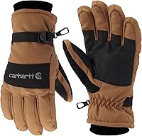 Carhartt Men's A511 Waterproof Insulated Knit Cuff Work Gloves - Warm, Dry Grip for Cold Weather
