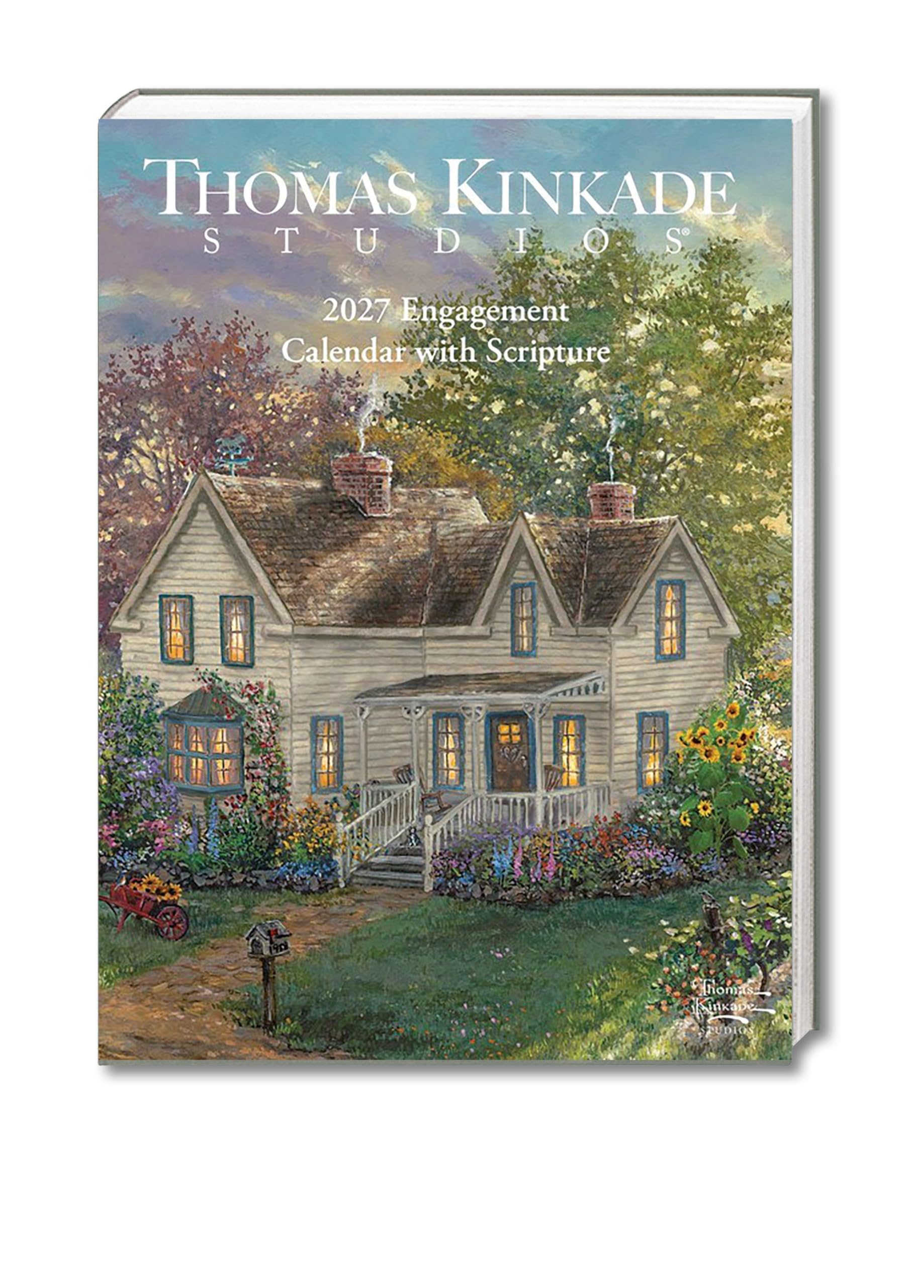 Thomas Kinkade Studios® 2027 Monthly/Weekly Engagement Calendar with Scripture: Original Andrews McMeel-Tischkalender [Kalendar]