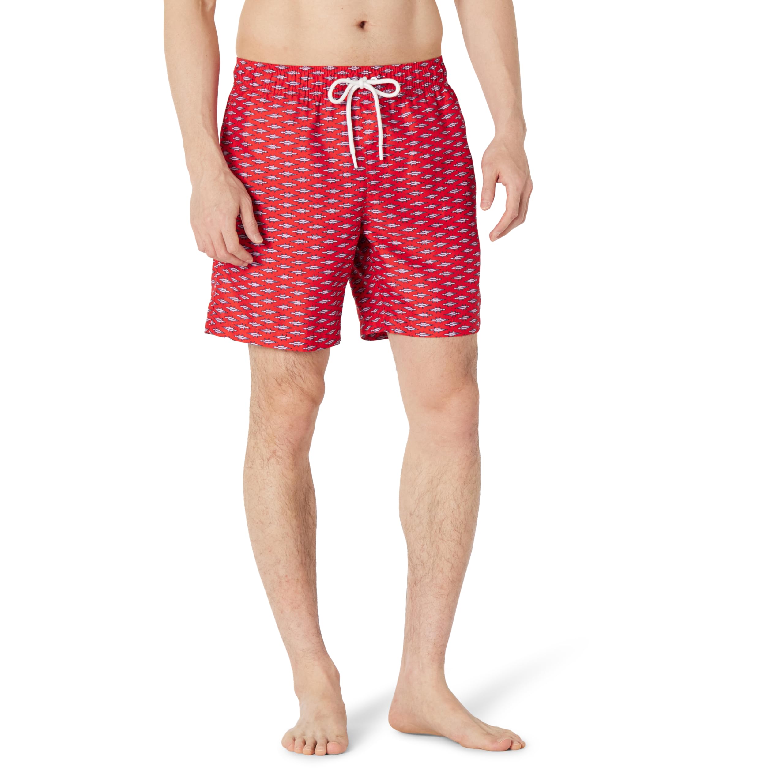 Amazon Essentials Herren Badehose mit Netzfutter, Taschen und Kordelzugverschluss