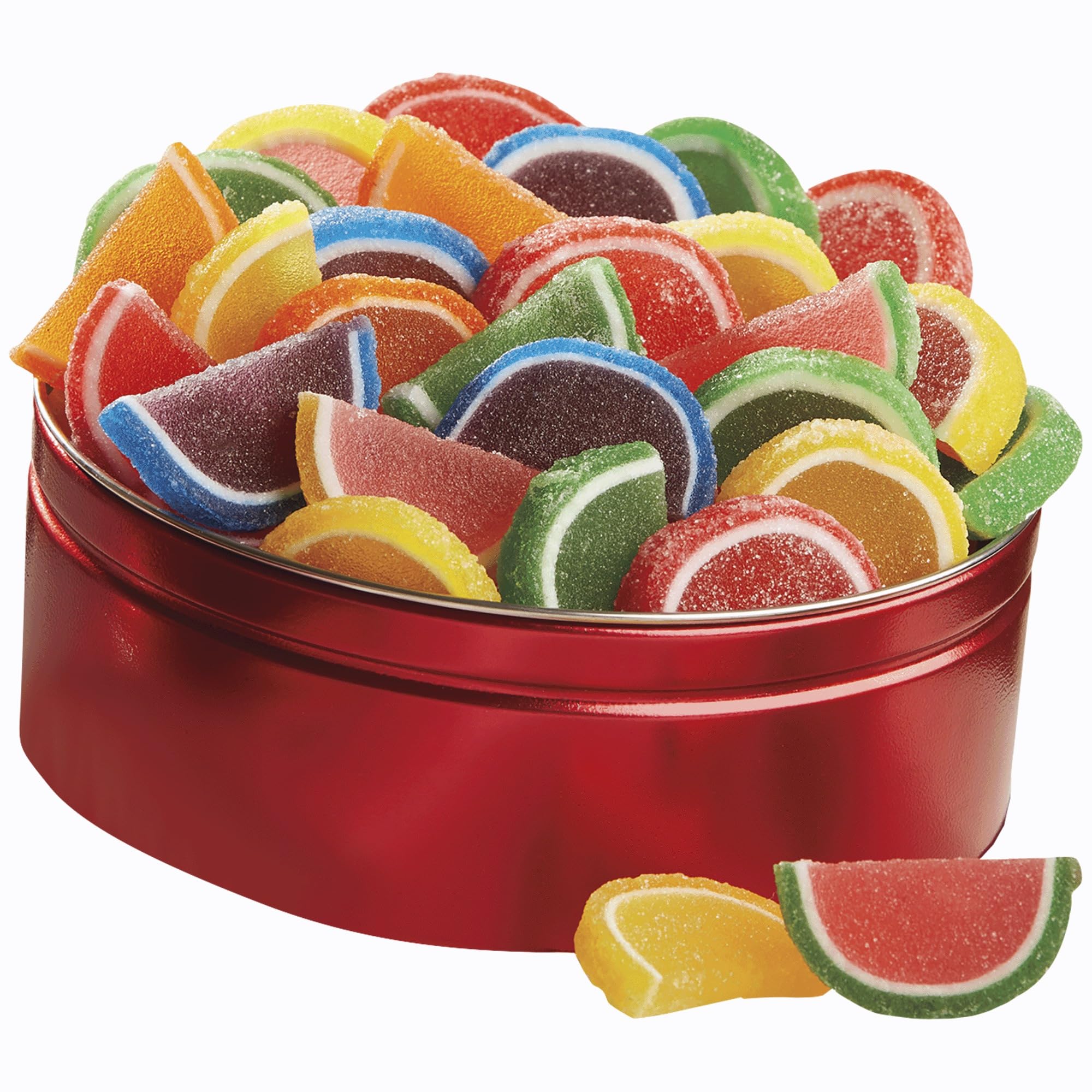 Sponsored Ad - The Swiss Colony Fruitful Delight Jelly Candy Fruit Slices Gift Tin Individually Wrapped Orange, Lemon, Cherry, Lime, Blueberry, Watermelon & Grapefruit Old Fashion Candy, 1 lb. 3/4 oz. net wt.