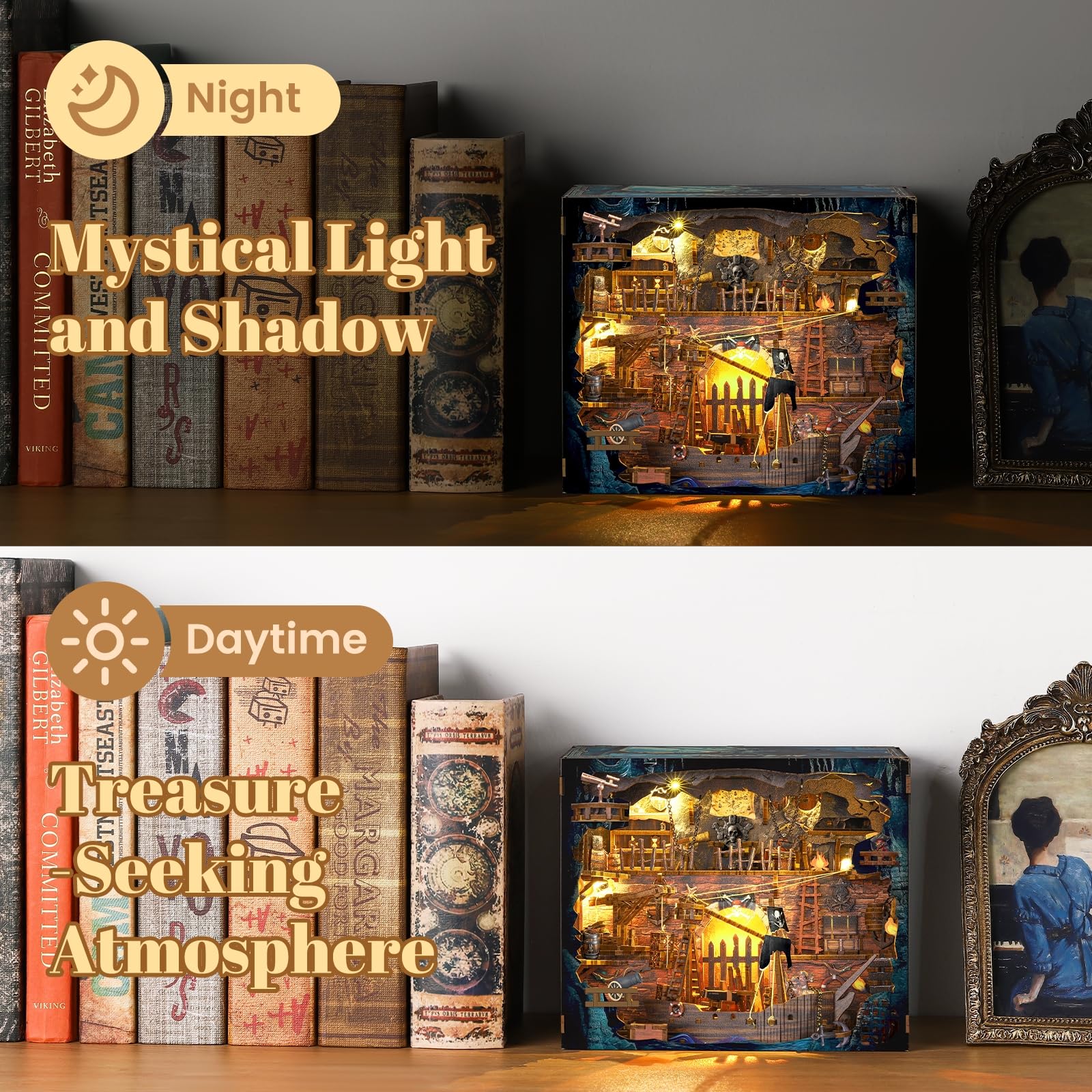 Amazon.co.jp: Book Nook 海賊キット - DIY ミニチュア ハウスキット