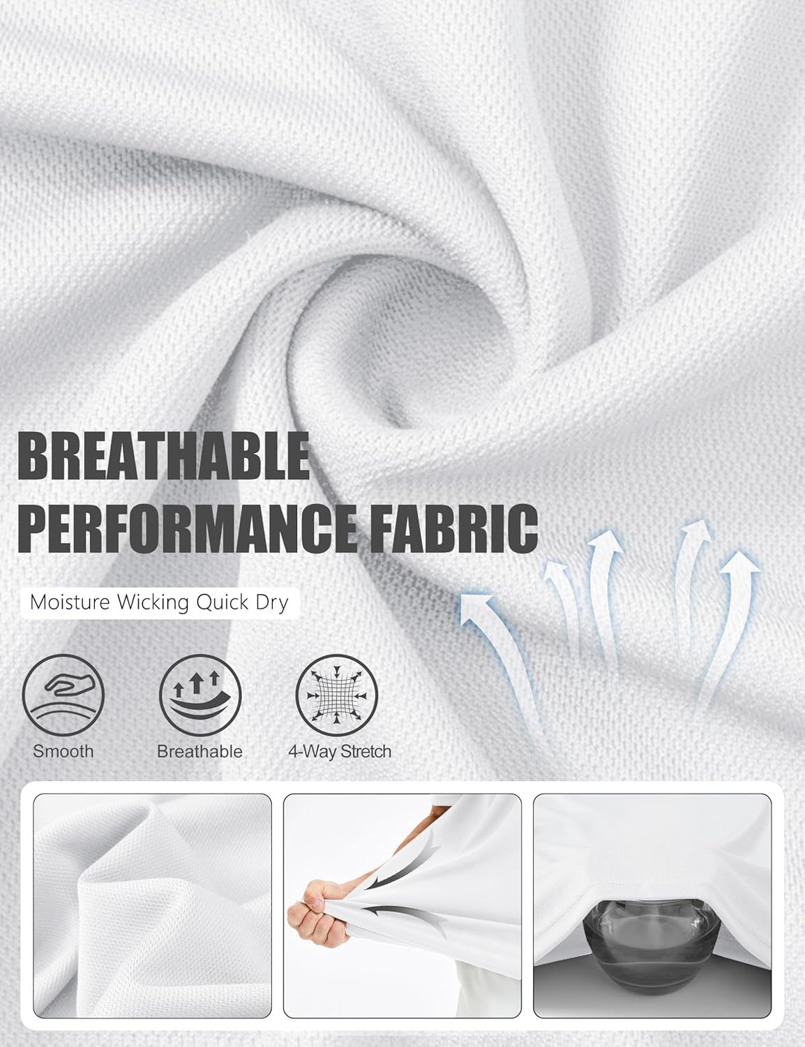 Cavva Men's Polo Shirts Short Sleeve Performance Quick Dry Moisture Wicking Collared Shirt for Golf Fishing - Image 6