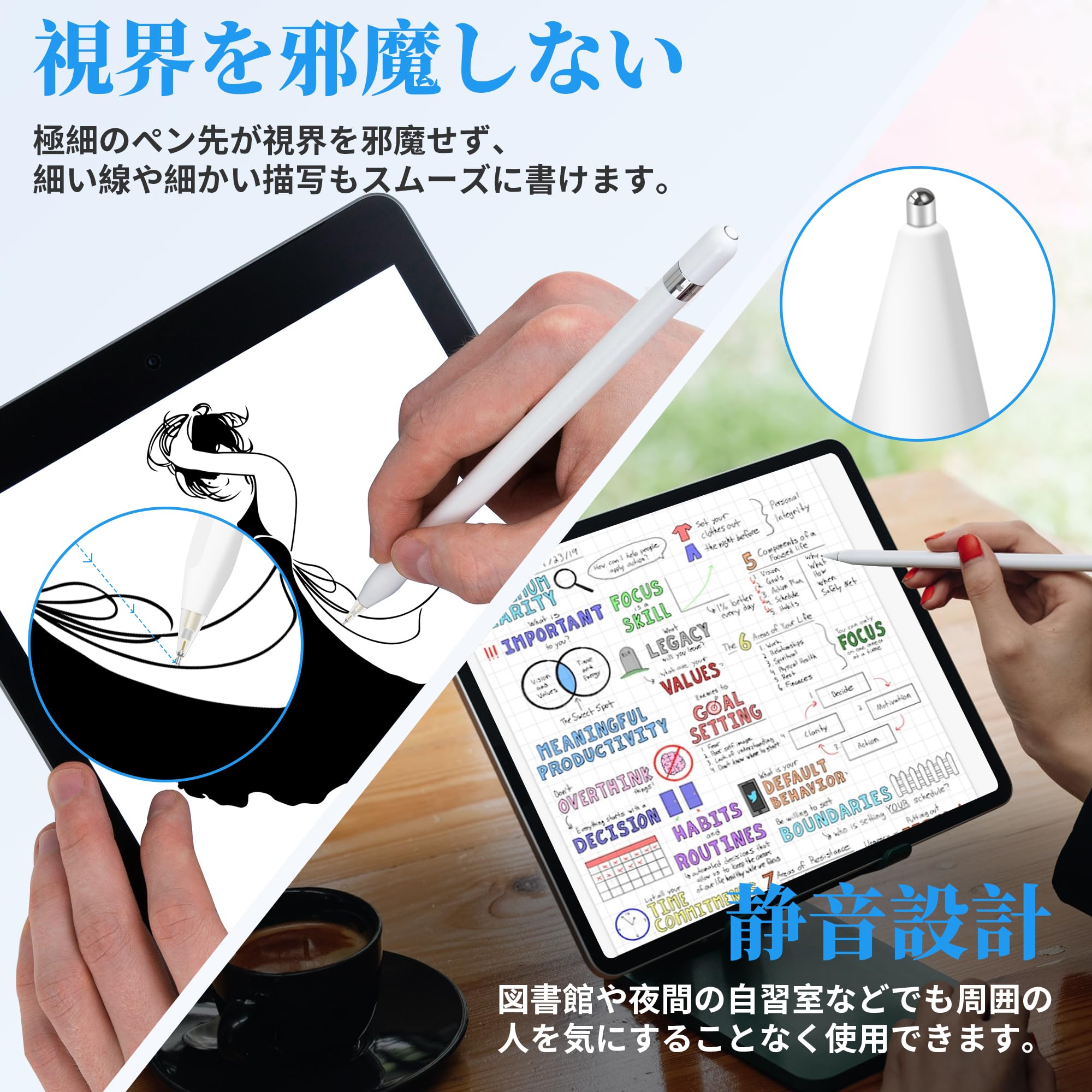 Amazon.co.jp: Detoypapa Apple Pencilに対応 ペン先 6本【プロ推薦