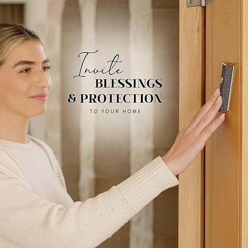 Miniatura 6 de Pergamino de mezuzá kosher de 3 pulgadas (2.8 in) fabricado en Israel, escrito a mano por un rabino judío certificado (sello Sofer), papel pergamino