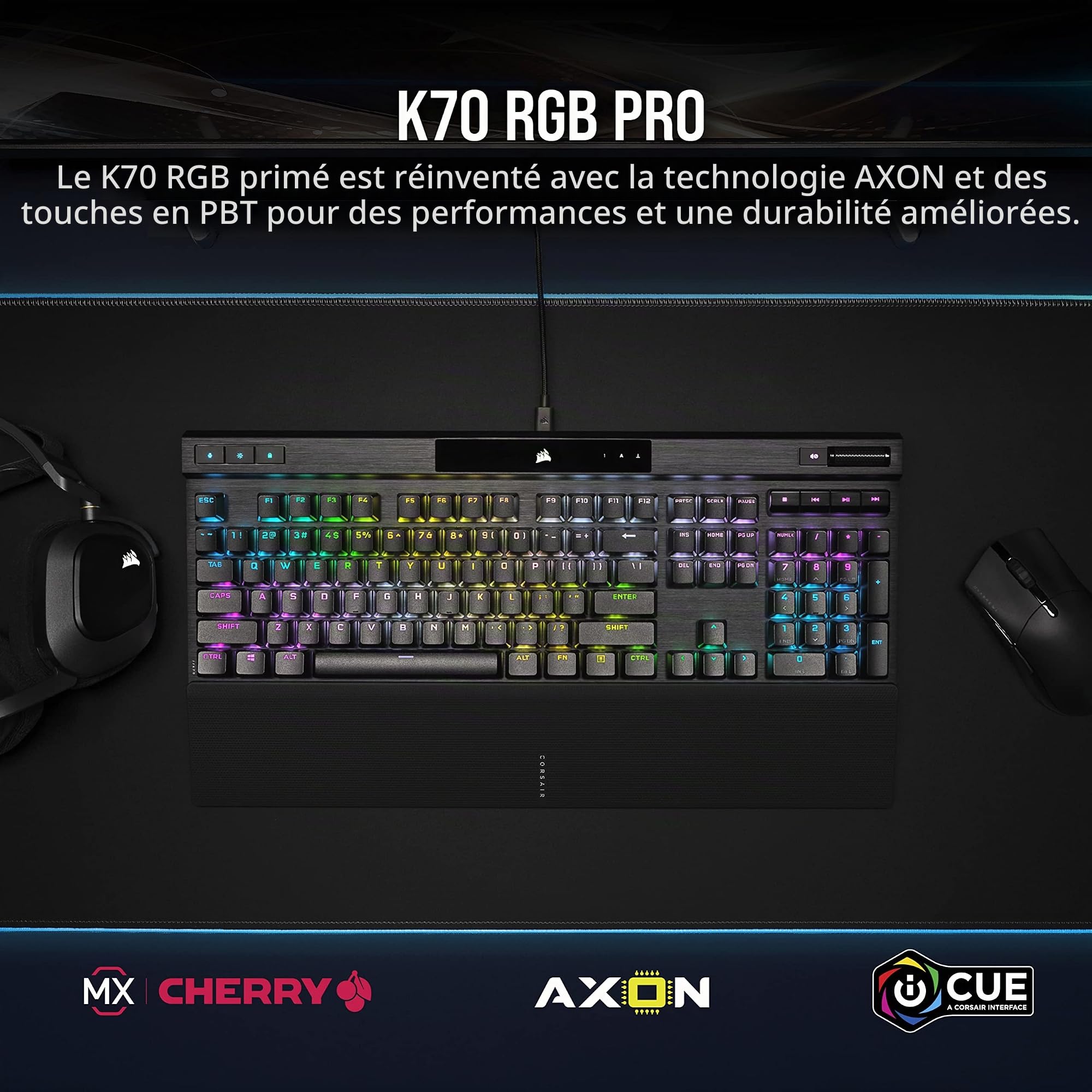 Corsair K70 RGB Pro Cherry MX Speed Gaming Keyboard
