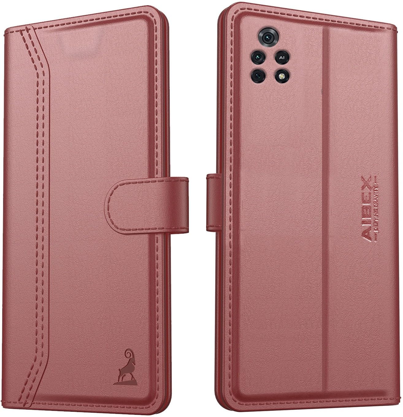 AIBEX ® Poco M4 Pro 4G Flip Cover Leather Finish | Inside TPU with Card Pockets | Wallet Stand | Complete Protection Flip Case Brown (B0B71VB3JX) Amazon Price History, Amazon Price Tracker